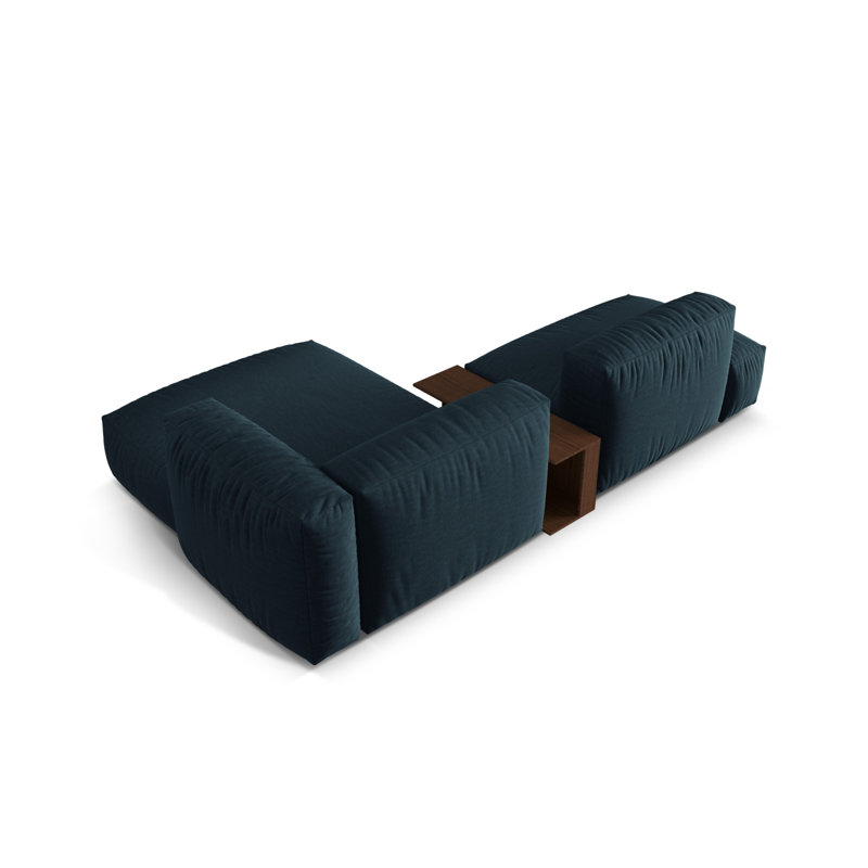 Carce 2 Seater Corner Sofa , Blue Jeans
