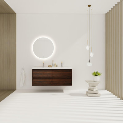 Ensemble de meuble-lavabo mural 48 po avec double lavabo 48 po