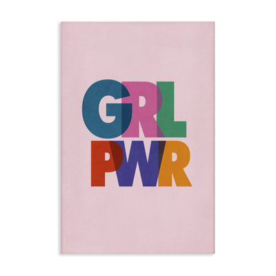 Art mural sur toile, "Girl Power" par Nataly White