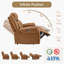 Canapé inclinable électrique en cuir Winslow-118606426
