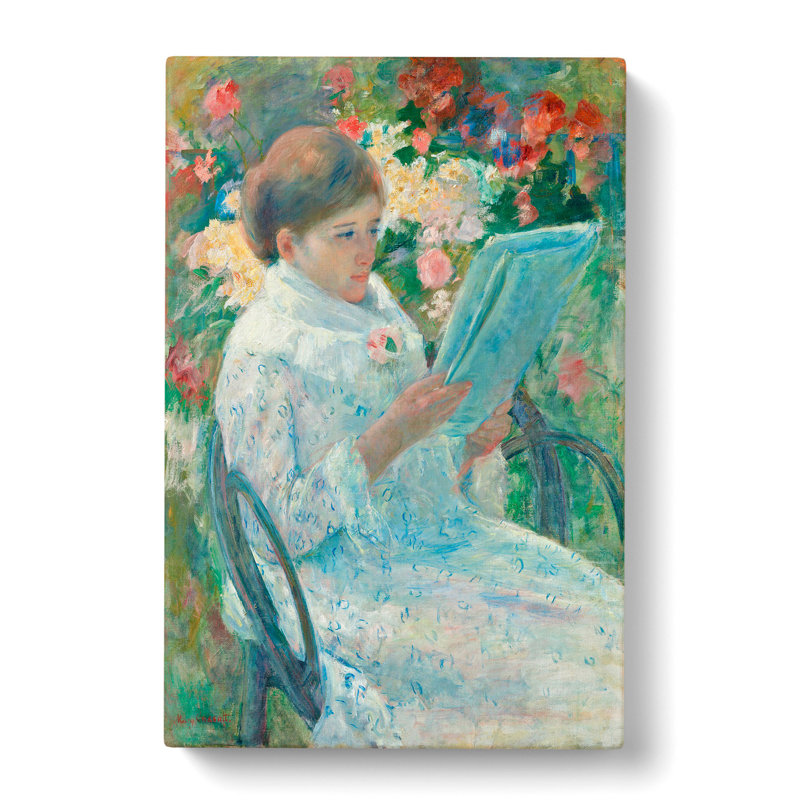 On A Balcony by Mary Cassatt - Wrapped Canvas Painting, 50cm H x 35cm W x 3cm D
