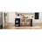 Storage Cabinet with Extendable Dining Table,Rolling Kitchen Island,for Versatile Use
