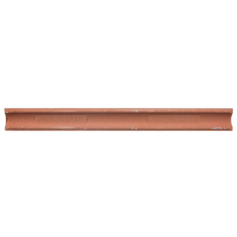 Santorini 7.9" x 0.88" Glossy Ceramic Quarter Round Tile Trim in Blanco