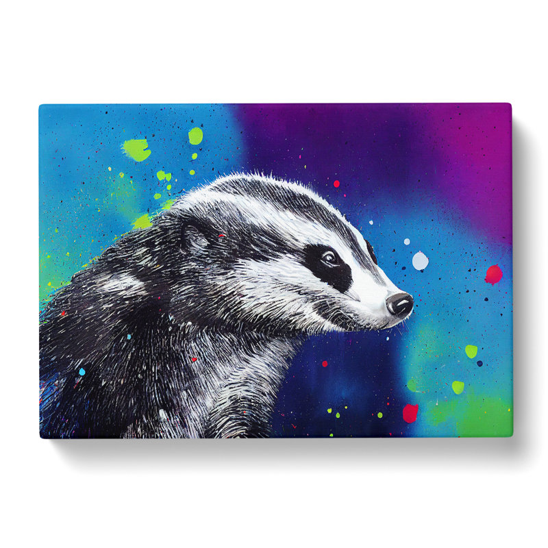 Badger Splash Vol.3 Abstract - Wrapped Canvas, 35cm H x 50cm W x 3cm D