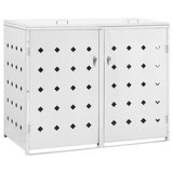 Remise à déchets horizontale en acier inoxydable l 4,53 pi. X P 2,54 pi.