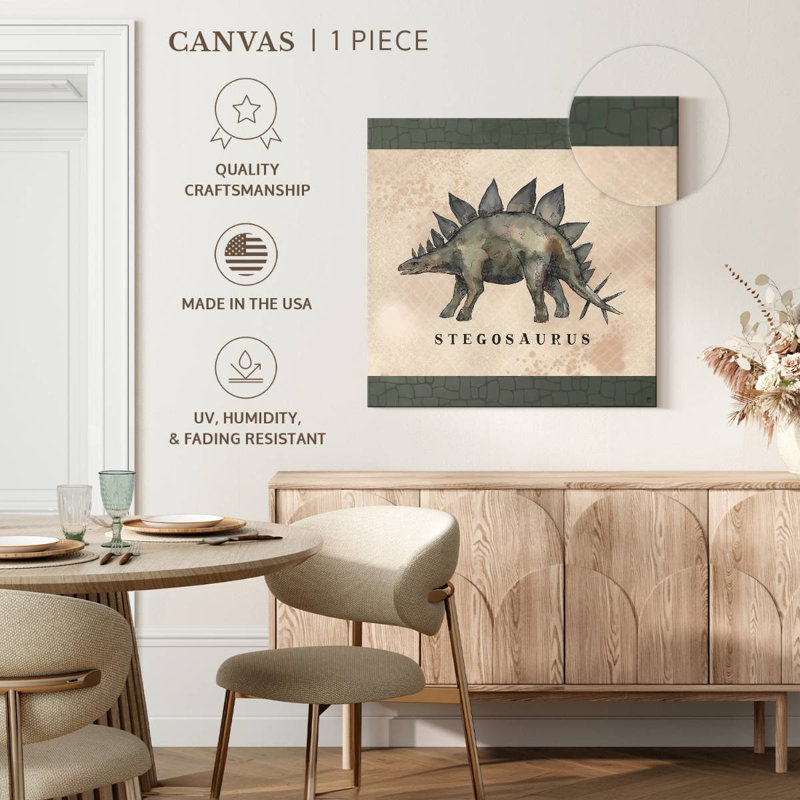 Crowle Dinosaur Invasion Stegosaurus, 16" H x 16" W