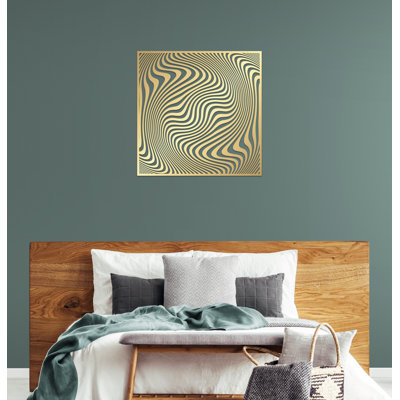 Metal Abstract Geometric Wall Décor, Modern Wall Art for Living Room, New Home Gift or Office Décor