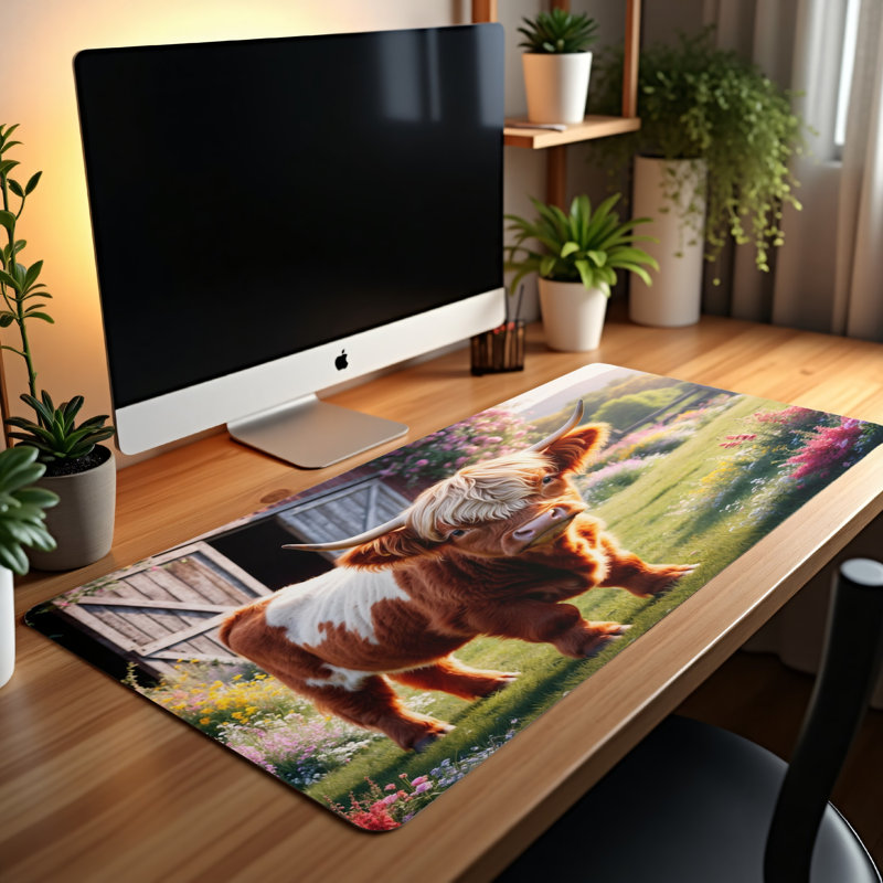 Polyester Desk Pad, 14.4x12.1