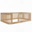 Structure de lit en bois pleine grandeur avec clôture en bois, naturel-1363600790-1363600788