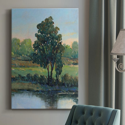 Arbre sur la berge I sur toile