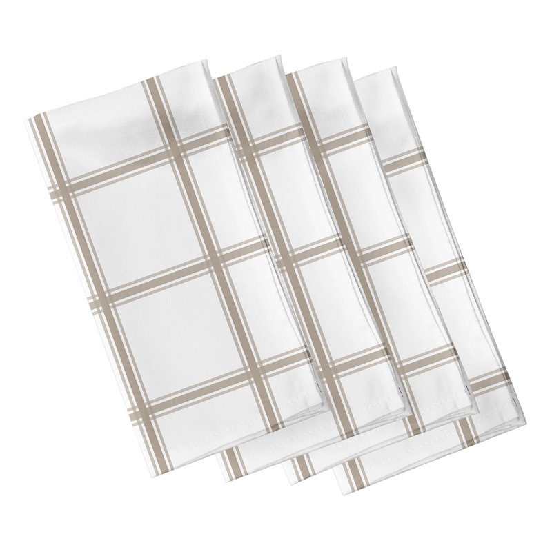 Ensemble de serviettes 4 pièces Arlene, L 18 po x L 18 po, Pes