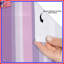 Rideau de douche mauve à rayures - motif de salle de bain moderne-113524943