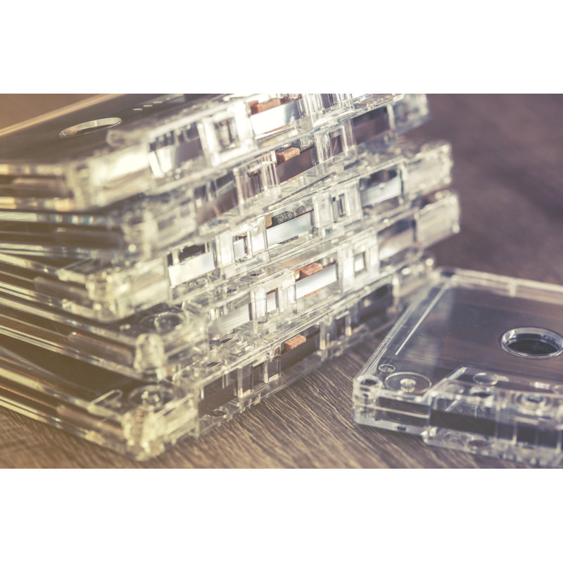 Cassettes audio - Photographie sur toile, H 20 po x l 30 po