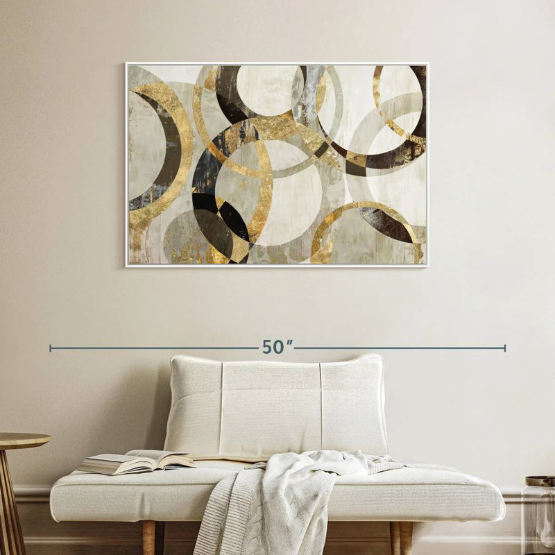 Overlaps, Floating Frame White, 40" X 27"