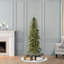Arbre de Noël vert avec lumières-1328566437