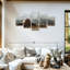 Grange Moulton Barn sur toile, 5 pièces-93821798