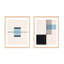 Black and Blue by Robert Kamnatnik - 2 Piece Picture Frame Graphic Art Set-1469232121-1469232123