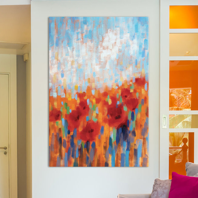 « distenduy walk », peinture sur toile tendue, H 26 po x l 18 po x P 1,5 po