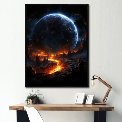Black Comets In Galaxy III - Space Planet Wall Art