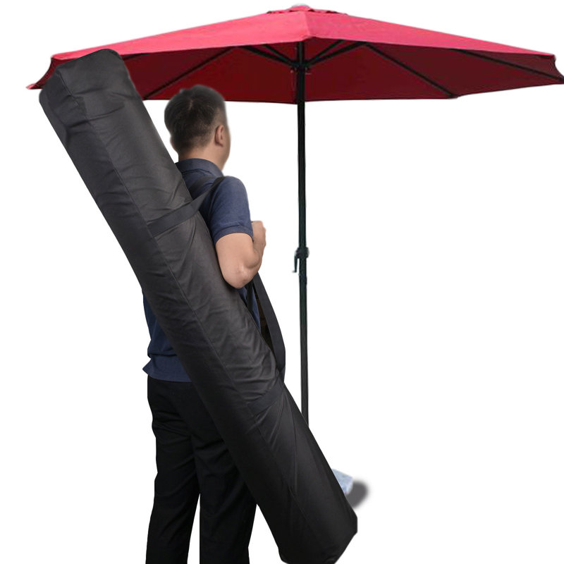Grand sac de rangement portatif pour parasol de plage portatif pour l'extérieur, de grande capacité, convenant à la plupart des parasols