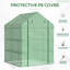 Conchita 4.7 Ft W x 6.3 Ft D Mini Greenhouse