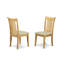 L'ensemble 5 pièces de table et chaises de cuisine comprend une table de salle à manger rectangulaire avec Dropleaf et 4 chaises rembourrées en tissu de lin, chêne-1521455772-1606365493