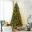 Arbre de Noël Sapin de Noël artificiel avec branches réalistes, 500 lumières DEL blanc chaud et 1346 pointes