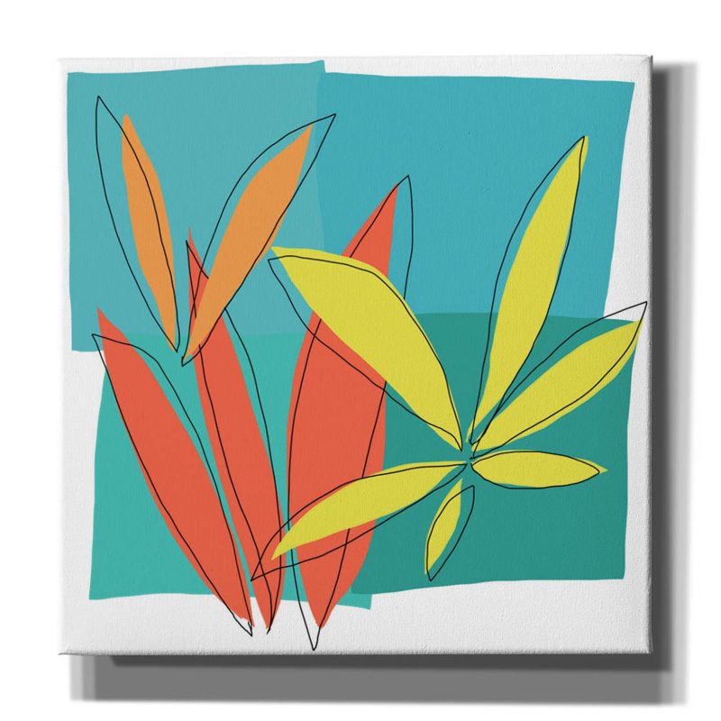 " Grasses I " by Jan Weiss, 18" H x 18" W x 0.75" D
