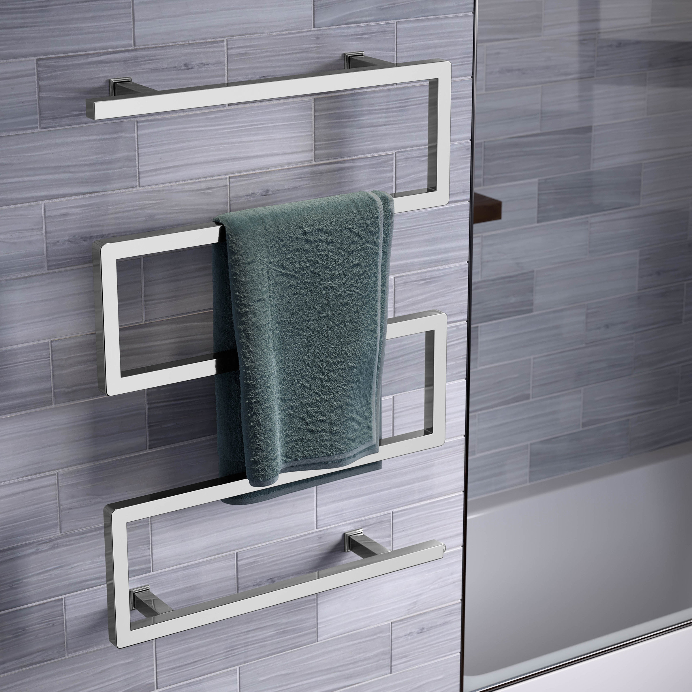 Swiss Madison Voltaire 5-Bar Electric Towel Warmer in Brushed Gold & Reviews | Wayfair