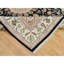 8'x10'1" Vulcan Blue Hand Knotted Nain Center Medallion Flower Design 250 KPSI Wool Rug A6BC48509E5D47F49D0ECCD3875C8887