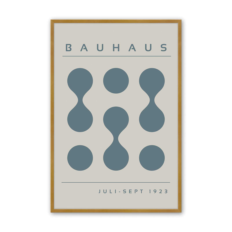 Tempête de Bauhaus bleu, impression I, Ne s’applique pas, Impression sans cadre, H 14 po x l 11 po