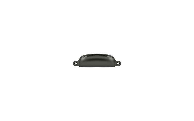 Deltana SHP29U5 Exposed Shell Pull 4"; Antique Brass Finish, Oil - Rubbed Bronze