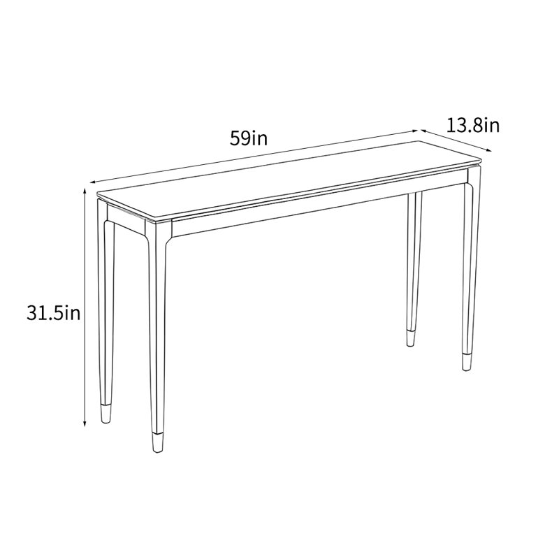 Console Menzel, 31.5" H x 59" W x 13.8" D