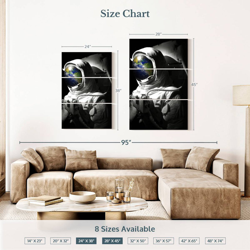 Oberle Astronaut Earth Pop, 38" H x 24" W