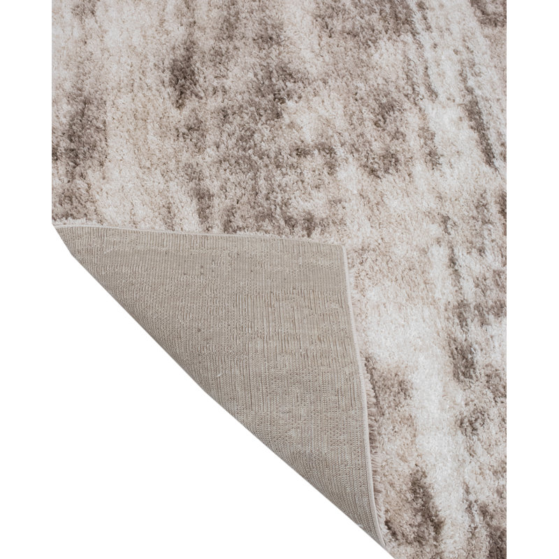 Alban Indoor Shag Beige Area Rug, Rectangle 7'10" x 10'