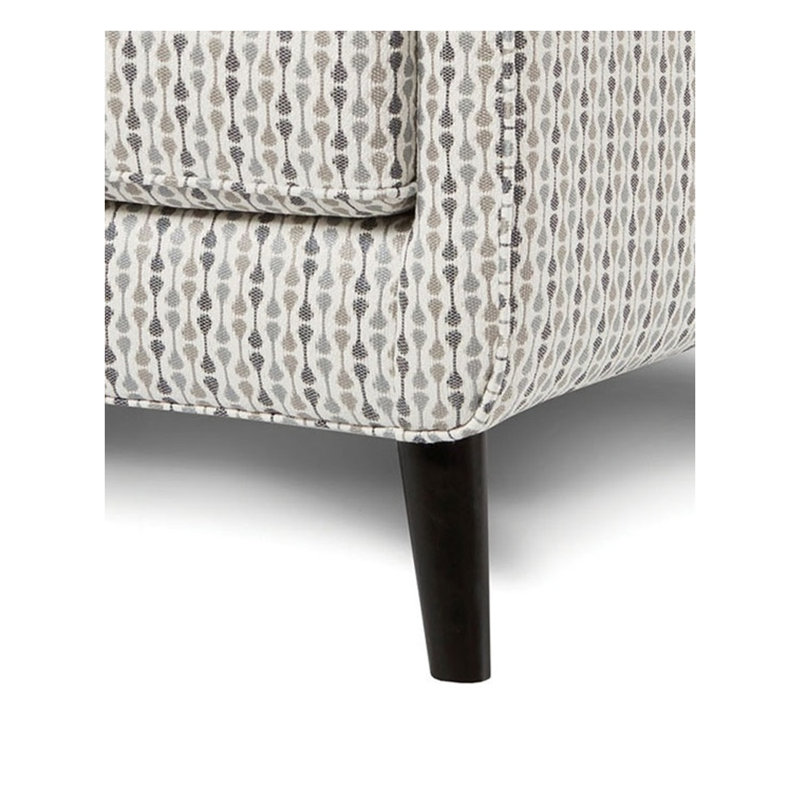 32.4" W Transitional Accent Chair, Stripe Multi