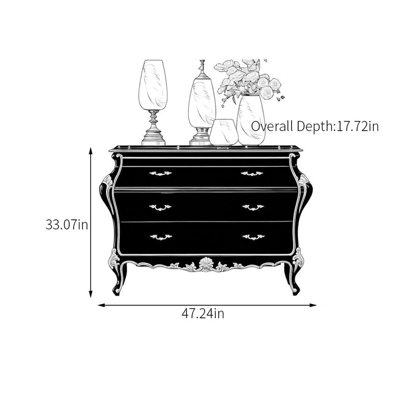 Commode décorative de style européen