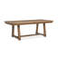 Table de salle à manger extensible à tréteaux avec 6 chaises sans accoudoirs et 2 chaises avec accoudoirs-2024590152