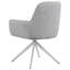 Chaise avec accoudoirs en tissu gris clair Chunyi