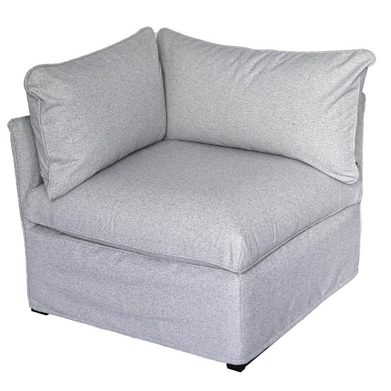Chaise de coin d'extérieur Patioflare Lanai, gris, Gris