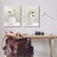Ensemble de 2 vases d'art sur toile Simply Elegant Floral par House Fenway-2078014706