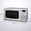 Abode AMD2002S 20L Digital Microwave - Silver