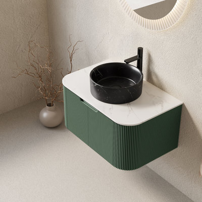 Meuble-lavabo moderne (avec meuble-lavabo et lavabo) avec rangement