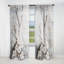 Minimalisme blanc et gris Cherry Blossom - Rideau floral obscurcissant Cherry Blossom - 1 panneau-107827157