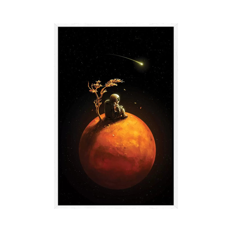 Stranded by Nicebleed - Print on Canvas, White Framed, 101.6cm H x 66.04cm W x 3.81cm D