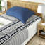 Ensemble de literie réversible en coton bleu pour décoration intérieure moderne