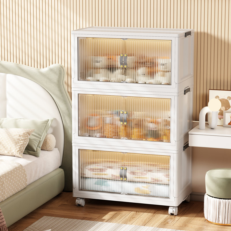 Boîte de rangement blanche à double porte JOYBOS