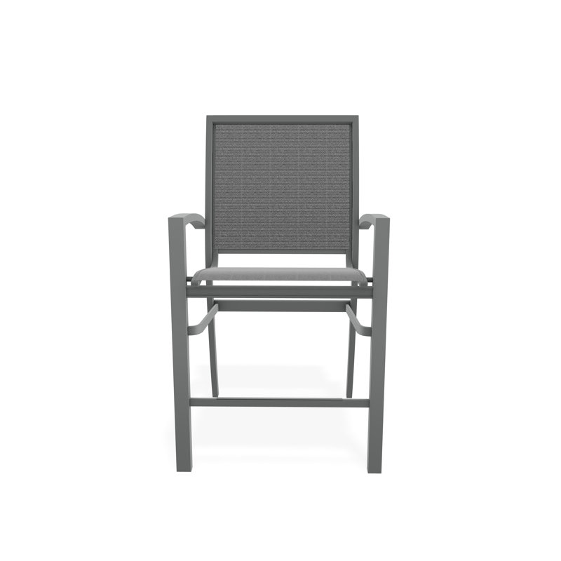 Tabouret de comptoir d'extérieur 26 po Kendall, Graphite, Nimbus océan