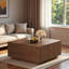 Table basse moderne carrée avec 4 tiroirs-1047463283
