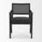Black Leather Dining Side Chair